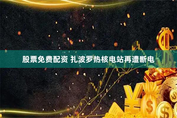 股票免费配资 扎波罗热核电站再遭断电
